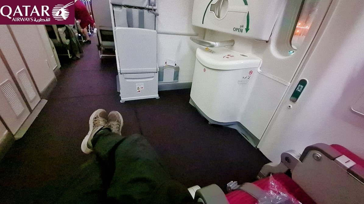 04.04.2024 - Qatar Airlines - Boeing 787-8 Dreamliner - A7-BCS - Doha - Dsseldorf - QR817 - 26H/Exit Seat - 6:09 Std