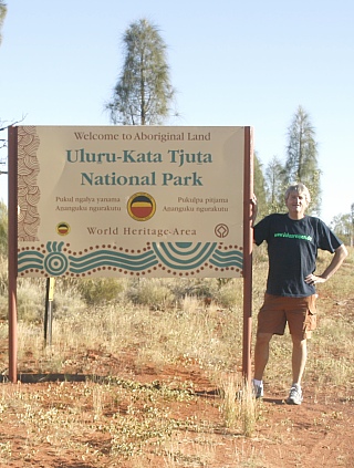 Uluru-Kata Tjuta National Park Sign