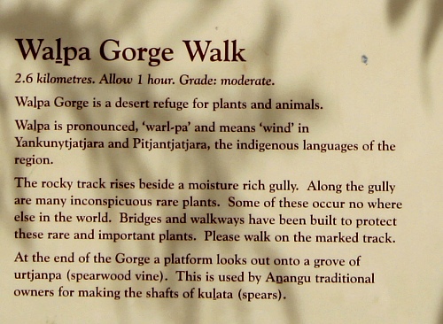 Walpa Gorge