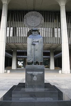 Statue von Reverend Joseph Damien De Veuster