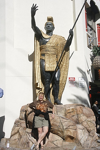 King Kamehameha Statue am Hawaiian Marketplace in Las Vegas