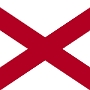 State Flag Alabama<br />Staatsmotto: Audemus jura nostra defendere<br />Wir erlauben uns unsere Rechte zu verteidigen