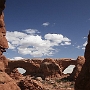 Arches Park - The Spectacles<br />North und South Window zusammen, vom Turret Arch aus gesehen