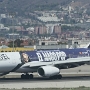 LEVEL - Airbus A330-343 - EC-NHM "El Mago Pop on Broadway"  special colours auf der Backbordseite<br />BCN - Terminal 1 Gate B67 - 29.8.2023 - 13:25