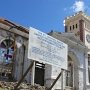 The St. George's Parish Church. Von einem der vielen Hurricanes zerstört und jetzt im Wiederaufbau