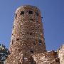 Wir sehen und den Grand Canyon von Ost nach West an. Zuerst der Desert View Point mit dem Watchtower oder Aussichtsturm.