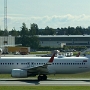 Norwegian Air Shuttle - Boeing 737-8JP(WL) - LN-DYR "Peter C Asbjornsen (left)" tail design<br />OSL - 19.7.2023 - Comfort Inn Runway Hotel Room 1403 - 10:51