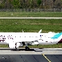 Eurowings - Airbus A320-214 (WL) - D-AIZZ "Das beste Team der Welt" umseitig "Fuelled by the world's greatest team"<br />DUS - Parkhaus P7 - 31.3.2021 - 12:59