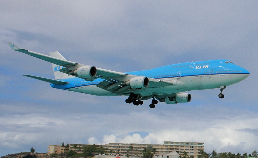 Landung auf St. Maarten