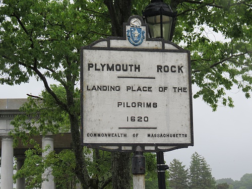 Plymouth Rock, hier landete die echte Mayflower 1620